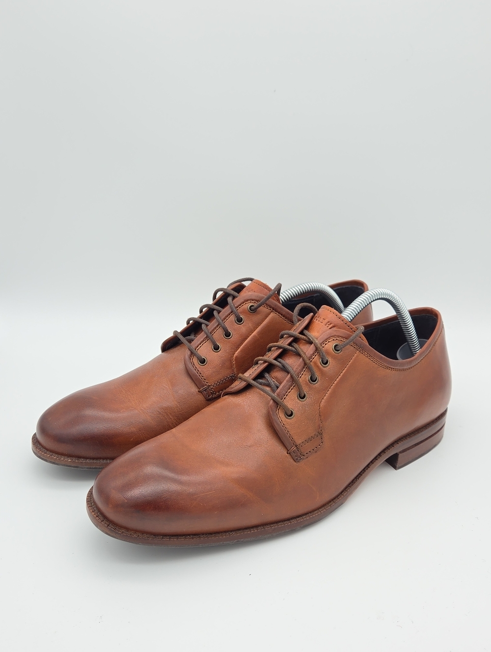 Cole Haan Warner Grand Postman Oxford Shoes Cognac‎ Brown Leather Men's 9 Wide